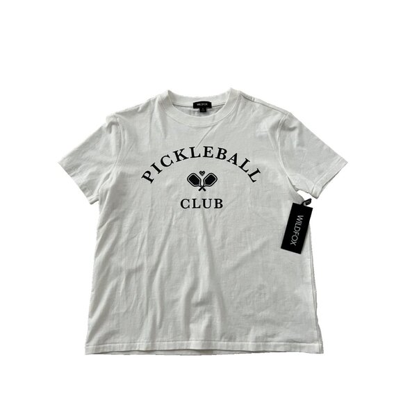 Wildfox PickleBall Club Ryan Tee Snow White ( S ) - Picture 2 of 2
